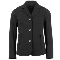 Horze Adele Junior Show Coat -Best Equestrian Store 33317 horze adele junior show coat black front 25930 63777.1598210315