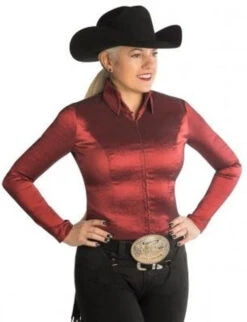 Hobby Horse Taffy Show Blouse -Best Equestrian Store 3849 hobby horse taffy blouse merlot 23460.1583201797
