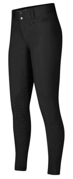 Kerrits Affinity Ice Fil Knee Patch Breeches -Best Equestrian Store affinity ice fil KP breech black side 50408 kerrits 49037.1583874027