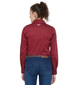 TuffRider Americana Western Show Shirt -Best Equestrian Store americana show shirt red back 100274 246 39 tuffrider 08849.1631321914