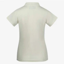Horze Amy Polo Short Sleeve -Best Equestrian Store amy polo ss egret white back 33536 DWPU horze 87231.1619987043