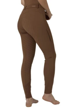 Horze Anna Full Seat Summer Breeches -Best Equestrian Store anna fs summer breech bison side 36682 BDBR horze 61175.1652822926