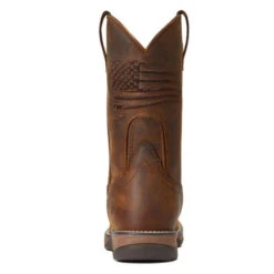 Ariat Anthem Patriot Waterproof Western Boot -Best Equestrian Store anthem patriot h20 distressed brown heel 10040369 ariat 35194.1663183004