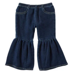 Baby Wrangler Flare Ruffle Jean -Best Equestrian Store baby flare jeans denim front 112321494 wrangler 02145.1668042661