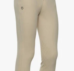 Kids Cavalleria Toscana Logo Breeches Knee Grip -Best Equestrian Store beige swatch 03797.1659821993