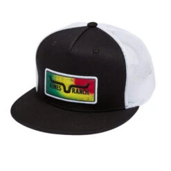 Kimes Ranch Blanket Trucker Hat -Best Equestrian Store blanket trucker hat black hero 842606178796 kimes 63617.1684192557