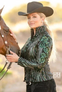Hobby Horse Bloom Show Jacket -Best Equestrian Store bloom jacket green side 1924 hobby horse 07707.1584046186