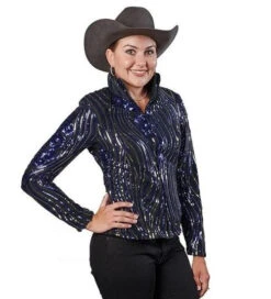 Hobby Horse Bloom Show Jacket -Best Equestrian Store bloom jacket sapphire front 1924 hobby horse 38370.1584046422