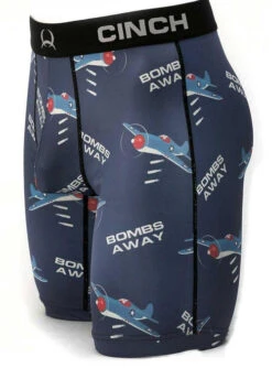 Men's Cinch Bombs Away Boxer Briefs 5 Men's Cinch Bombs Away Boxer Briefs -Best Equestrian Store bombs away boxers blue front MXY6001023 cinch 59540.1674679870