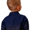 Boys Roper Border Stripe Snap Shirt