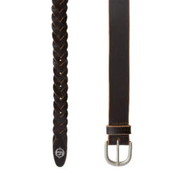 B Vertigo Braided Leather Belt 11 B Vertigo Braided Leather Belt -Best Equestrian Store braided belt dark brown ends 31905 DBR b vertigo 97632.1667945952