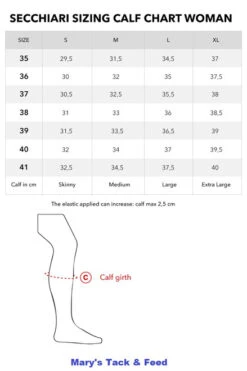 Secchiari Athena GP Tall Boots 12 Secchiari Athena GP Tall Boots -Best Equestrian Store calf size guide secchiari boots 74754.1642365957