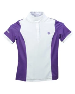 Kids Romfh Bit Signature Show Shirt Short Sleeve -Best Equestrian Store chd bit signature ss lavender bits front 470912 romfh 44078.1684880523