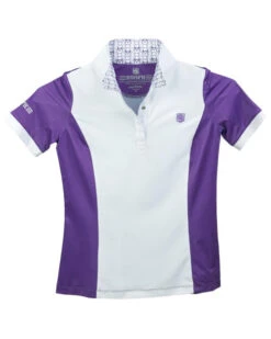 Kids Romfh Bit Signature Show Shirt Short Sleeve -Best Equestrian Store chd bit signature ss lavender bits open collar 470912 romfh 01359.1684880225