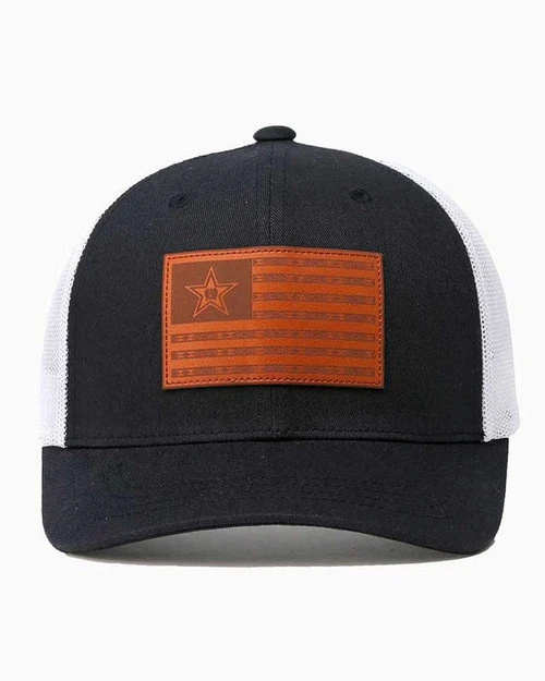 Men's Cinch Flag Patch Trucker Hat 3 Men's Cinch Flag Patch Trucker Hat - Image 3