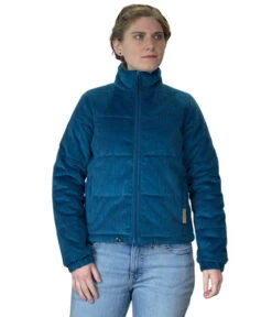 Powder River Corduroy Puffer Jacket 7 Powder River Corduroy Puffer Jacket -Best Equestrian Store corduroy puffer jacket teal front PRW092RZYJ powder river 78671.1674007698
