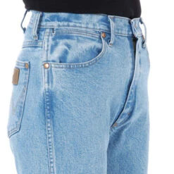 Wrangler Women's Cowboy Cut Jeans -Best Equestrian Store core jeans antique wash side detail 1014MWZAT wrangler 47302.1665524265