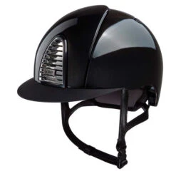 KEP Cromo 2.0 Shine Helmet -Best Equestrian Store cromo 2.0 shine helmet black front CRS2.BLK .M.BLK kep helmets 31794.1688077404
