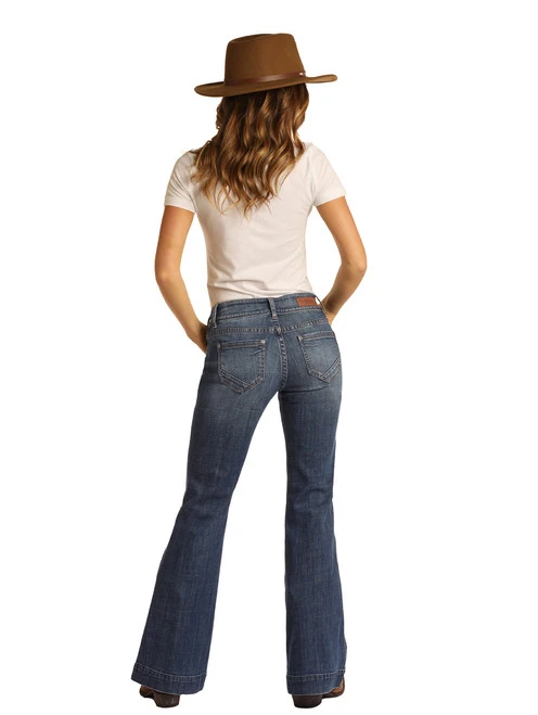 Rock & Roll Cowgirl Denim Trouser Jean 3 Rock & Roll Cowgirl Denim Trouser Jean - Image 3