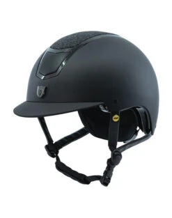 Tipperary Devon UltraMatte Helmet With MIPS -Best Equestrian Store devon helmet sparkle mips black 3 4 tipperary 08338.1632683605