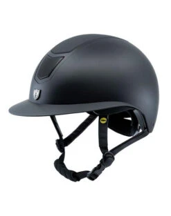 Tipperary Devon UltraMatte Helmet With MIPS -Best Equestrian Store devon helmet wide mips black 3 4 tipperary 94059.1632683609