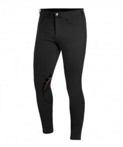 Schockemohle Men's Draco Knee Patch Breeches -Best Equestrian Store draco grip breech black schockemohle 42087.1552753895