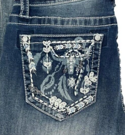 Grace In LA Easy Fit Steer Pocket Jean -Best Equestrian Store easy fit cow pocket pocket EB61610 grace in la 26945.1657823391