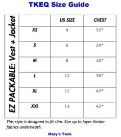 TKEQ EZ Packable Down Jacket 7 TKEQ EZ Packable Down Jacket -Best Equestrian Store ez packable vest size guide tkeq 21368.1663101937