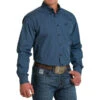 Men's Cinch Blue Geo Print Shirt Long Sleeve