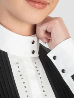 Equiline Gerda G Show Shirt -Best Equestrian Store gerda g show shirt black collar P07660 equiline 88500.1635813142