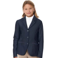 Ovation Child's AirFlex Show Coat 5 Ovation Child's AirFlex Show Coat -Best Equestrian Store girls airflex show coat navy ovation 65679.1624992159