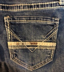 Girls Rock & Roll Cowhide Trim Bootcut Jean