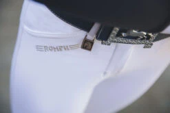 Kids Romfh Sarafina Breeches Knee Patch 7 Kids Romfh Sarafina Breeches Knee Patch -Best Equestrian Store girls sarafina white front detail 469622 romfh 65678.1684881161