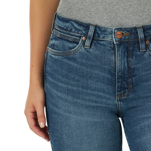 Wrangler Retro Green High Rise Trouser Jean 3 Wrangler Retro Green High Rise Trouser Jean - Image 3