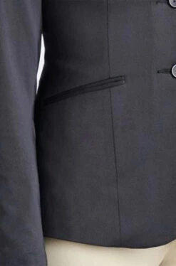 Hadley Performance Show Coat -Best Equestrian Store hadley cooling show coat black front detail 33061 smartpak 69713.1649378101