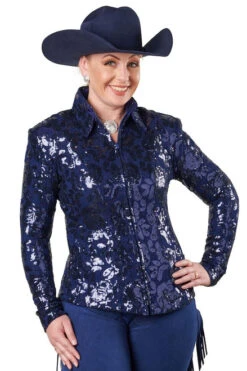 Hobby Horse Hadley Show Jacket -Best Equestrian Store hadley show jacket indigo front hobby horse 94858.1583787510