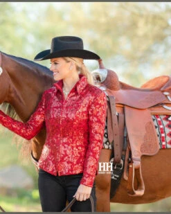 Hobby Horse Hadley Show Jacket -Best Equestrian Store hadley show jacket red front hobby horse 90684.1555971852