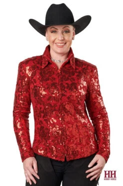 Hobby Horse Hadley Show Jacket -Best Equestrian Store hadley show jacket red front studio hobby horse 07895.1583787512