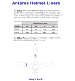 Antares Galaxy Helmet 10 Antares Galaxy Helmet -Best Equestrian Store helmet liner set info antares 26207.1644355030