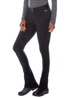Kerrits Ice Fil Bootcut Tights Full Seat -Best Equestrian Store ice fil bootcut black side 50164 kerrits 57383.1660845744