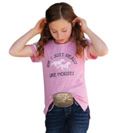 Cruel Denim Girls IDK Horses Tee