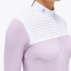 Cavalleria Toscana Jacquard Bib Show Shirt 5 Cavalleria Toscana Jacquard Bib Show Shirt -Best Equestrian Store jacquard bib show shirt mauve bib CAD234 JE140 2C01 CT 96256.1683743079