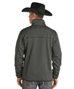 Men's Powder River Jacquard Fleece Pullover -Best Equestrian Store jacquard fleece pullover black back 91 1050 powder river 17613.1669057304