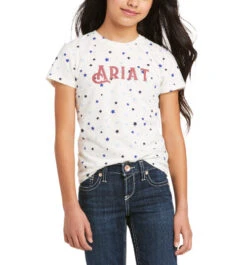 Ariat Girls Bespangled Tee 5 Ariat Girls Bespangled Tee -Best Equestrian Store kids bespangled tee front 10036335 ariat 73137.1621205493