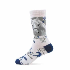 Kids Horse Prints Crew Socks -Best Equestrian Store kids beuatygrace socks 09761C gt reid 90945.1630874302