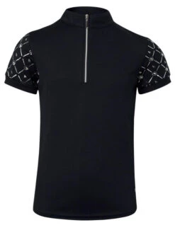 Horze Kids Fia Short Sleeve Shirt -Best Equestrian Store kids fia shirt ss dark blue front 33588 PDB horze 46489.1652474281