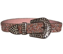 Kids Kamberley Sparkle Mesh Belt -Best Equestrian Store kids mesh belts pink kamberley 02382.1659482935