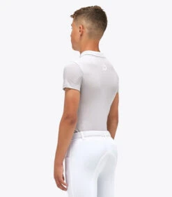 Kids Cavalleria Toscana Raceway Training Polo 10 Kids Cavalleria Toscana Raceway Training Polo -Best Equestrian Store kids raceway training ss grey back POO081 CO046 8000 CT 12666.1659801713
