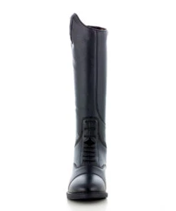 Kids Horze Rover Tall Boot -Best Equestrian Store kids rover tall boot back black front horze 48049.1669683487