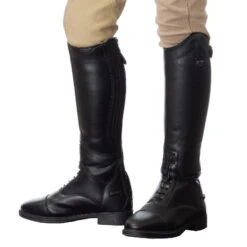 Kids Horze Rover Tall Boot -Best Equestrian Store kids rover tall boot rider black horze 33133.1669683441